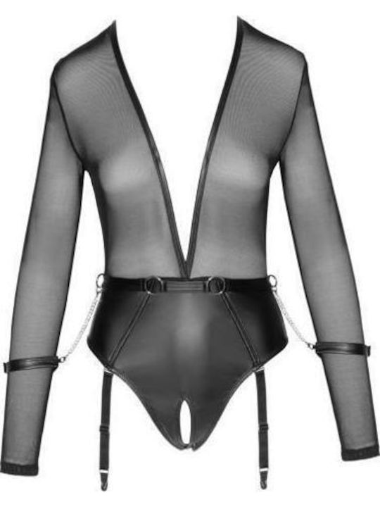 Cottelli Collection Секси Боди Тяло за робство Black