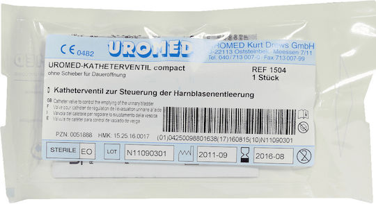 Uromed Compact Valve for Catheter 1 Piece
