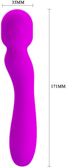 Pretty Love Paul Vibrator Massage 17.1cm Purple