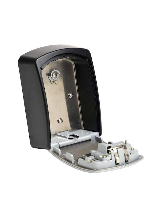 Wall-Mounted Combination Key Holder Metallic with Combination Dial 10.6x5.3x14.6cm