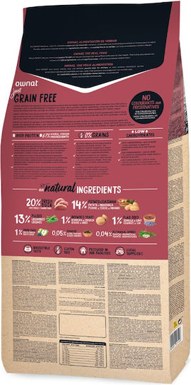 Ownat Just Dog 3kg Dry Food Grain-Free for Adult Dogs with Chicken and Duck