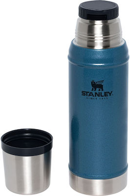 Stanley Classic Legendary Bottle Bottle Thermos Stainless Steel BPA Free Hammertone Lake 750ml with Cap-Cup