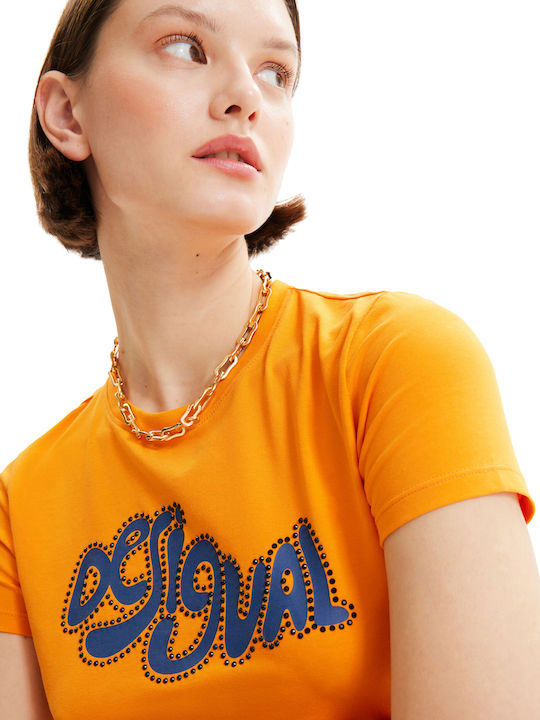 Desigual Barcelona Women's T-shirt Naranja