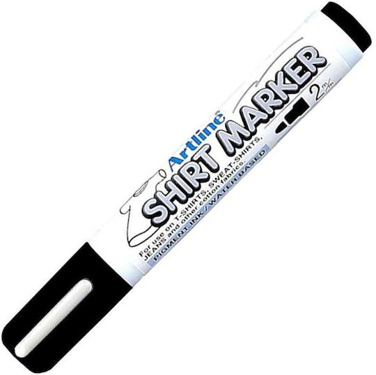 Artline Shirt Marker Μαρκαδόρος Μαύρος Ανεξίτηλος για Ύφασμα 2.0mm