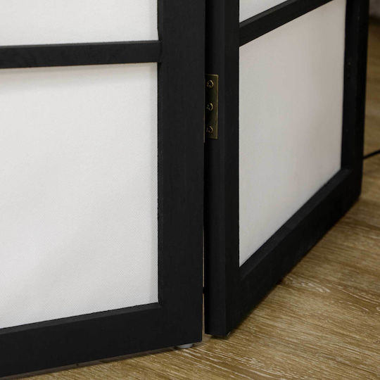 HomCom Decorative Room Divider Wooden with 3 Panels 135x170cm