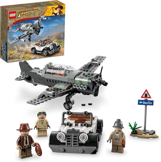LEGO Indiana Jones Der Letzte Kreuzzug Kämpferflugzeug Verfolgung für 8+ Jahre 387 Stück