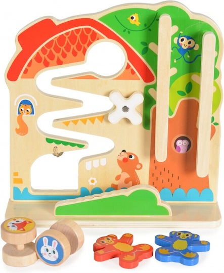 Tooky Toys Labyrinth Aktivitätstafel aus Holz für 18++ Monate