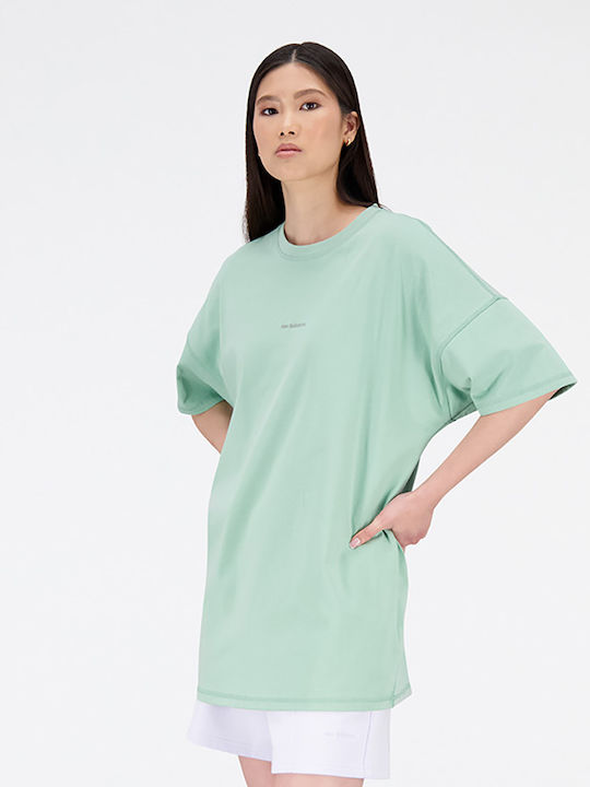 New Balance Γυναικείο T-shirt Πράσινο