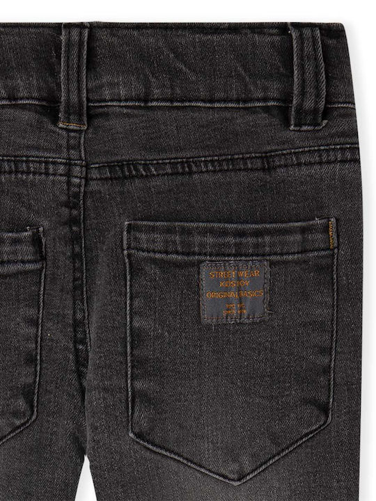 Kinder Schlaghose Jeans Schwarz