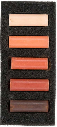 Royal Talens Rembrandt Soft Pastel Set Crayons Set Burnt Sienna 5pcs