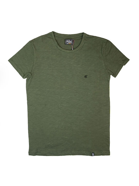 Paco & Co Men's Short Sleeve T-shirt Khaki