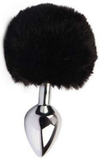 Chisa Novelties Frolics Fur Tail Butt Plug Anal Plug Black