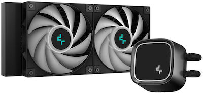 Deepcool LE520 CPU Water Cooling Dual Fan 120mm for Socket AM4/AM5/1700/1200/115x with ARGB Lighting