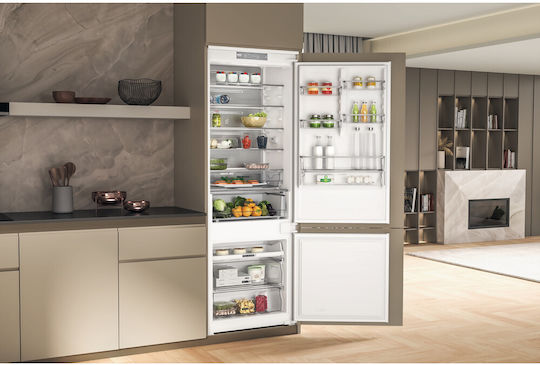 Whirlpool Eingebauter Kühl-Gefrierkombination 394Es Total NoFrost H193.5xB69xT55.1cm. Weiß WH SP70 T121
