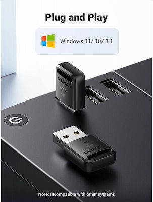 Ugreen USB Bluetooth 5.3 Adaptor cu Raza de Acțiune 10m (90225)