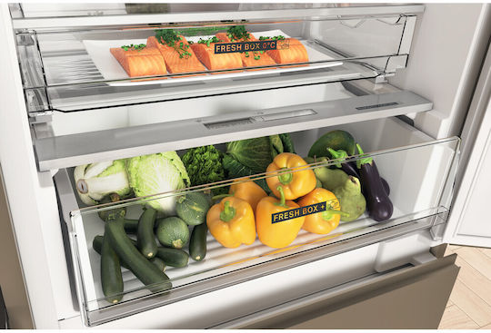 Whirlpool Εντοιχιζόμενος Ψυγειοκαταψύκτης 394lt Total NoFrost Υ193.5xΠ69xΒ55.1εκ. Λευκός WH SP70 T122