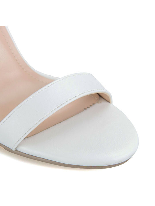 Silia D Women's Sandals with Ankle Strap White