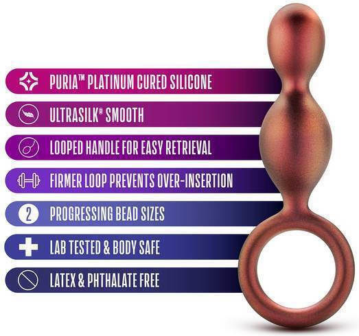 Blush Anal Adventures Spiral Loop Πρωκτικές Μπίλιες Copper