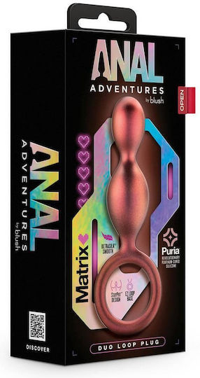 Blush Anal Adventures Duo Loop Πρωκτικές Μπίλιες Copper 20.5cm