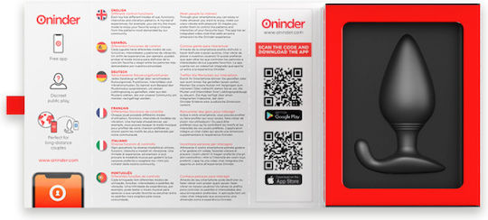 Oninder Anal Plug with Wireless Functionality and Vibration Large Black