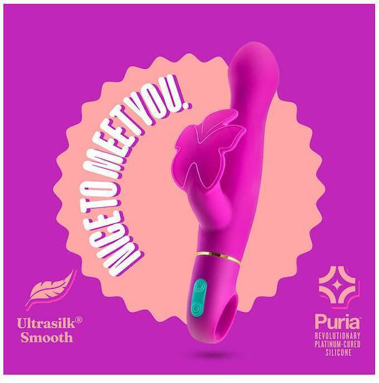 Blush Aria Naughty Af Mini Δονητής Rabbit Rabbit Vibrator 11cm Plum