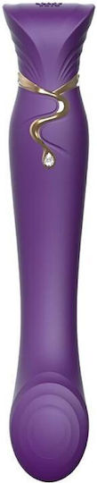 Zalo Queen Vibrator G-Punkt G-Punkt PulseWave-Vibrator 21.6cm Lila