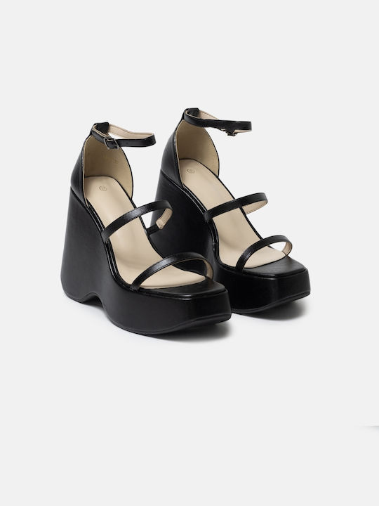 InShoes Platforme dama Negre