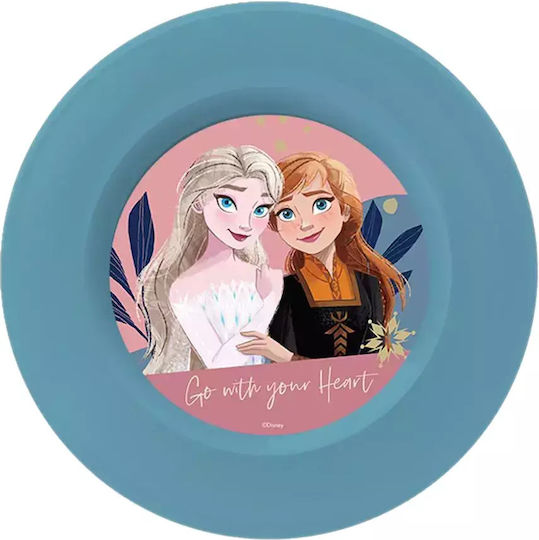 Διακάκης Σετ Φαγητού Frozen από Πλαστικό Μπλε 3τμχ
