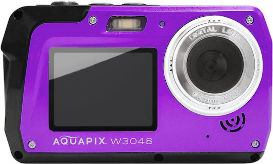 EasyPix Aquapix W3048 Edge Compact Φωτογραφική Μηχανή 13MP με Οθόνη 3" και Ανάλυση Video 2688 x 1520 pixels Μωβ