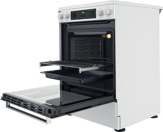 Whirlpool Herd 83Es mit Keramikkochfeldern B60cm. White