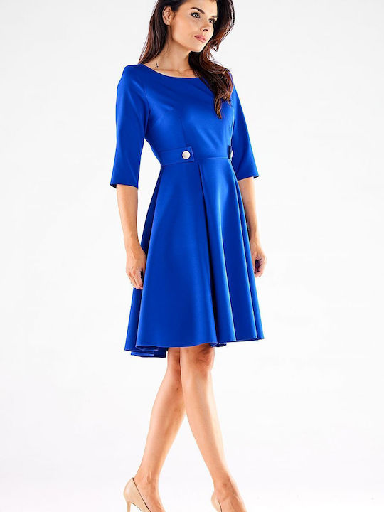 Awama A520 Mini Shirt Dress Dress Blue