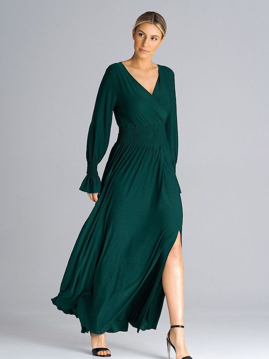 Figl M940 Summer Maxi Evening Dress Green