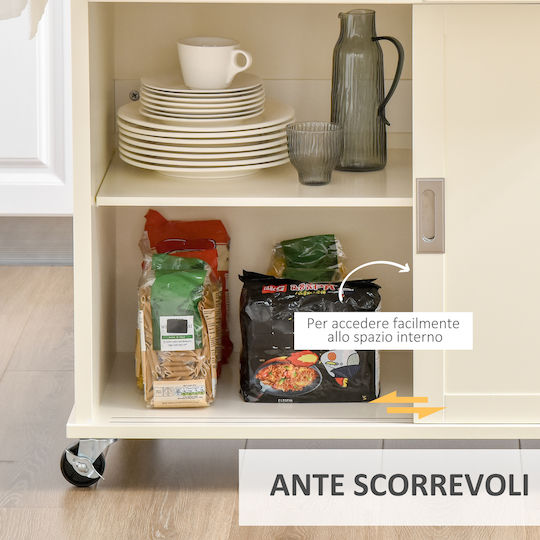 Kitchen Island Επιδαπέδιο Ντουλάπι Λευκό 110x49.5x89.5εκ.
