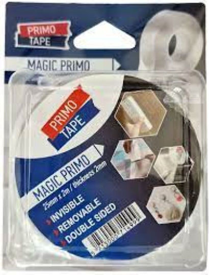 Primo Magic Tape Self-Adhesive Double-Sided Tape Transparent 30mmx3m 1pcs