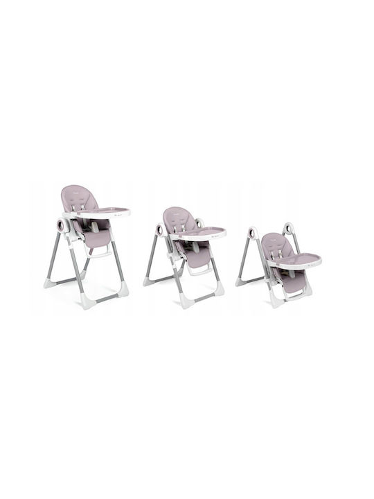 Nukido Belo Foldable Baby Highchair 3 in 1 with Adjustable Height Gray