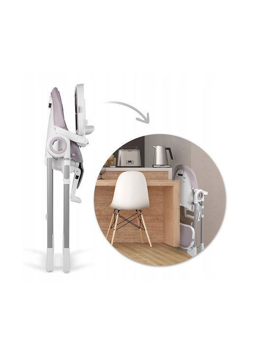 Nukido Belo Foldable Baby Highchair 3 in 1 with Adjustable Height Gray