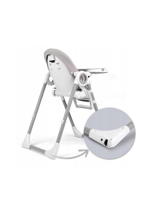 Nukido Belo Foldable Baby Highchair 3 in 1 with Adjustable Height Gray