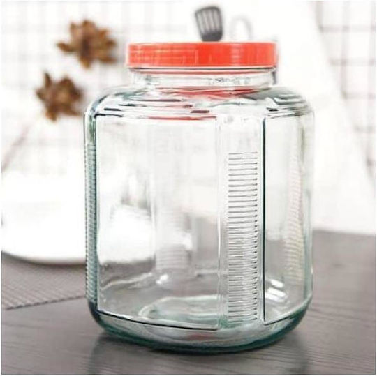 Viosarp Viosarp Allgemeine Verwendung Glas Transparentes Vasen mit Deckel 1450ml
