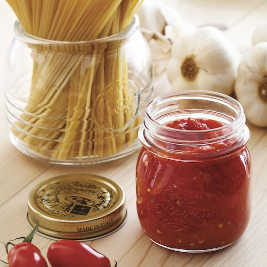 Viosarp General Use Glass Jar with Lid Transparent 500ml 1 Piece