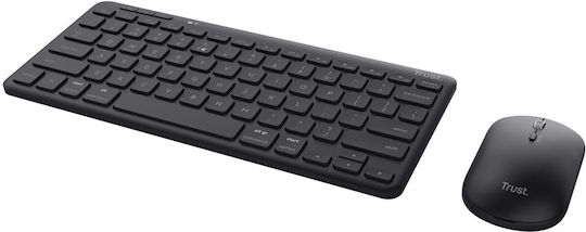 Trust Lyra Kabellos Bluetooth Tastatur & Maus Set Englisch US
