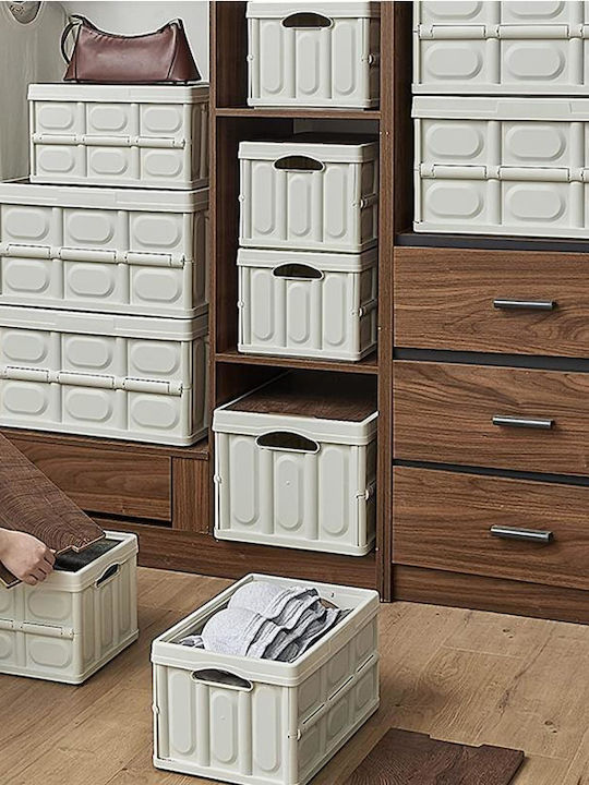 Viosarp Wooden Storage Box with Lid Gray 53x35x28.5cm