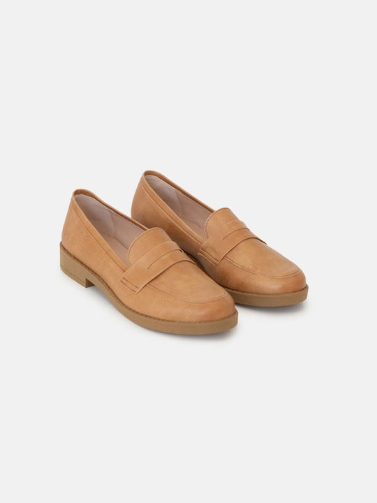 InShoes Women's Loafers in Tabac Brown Color