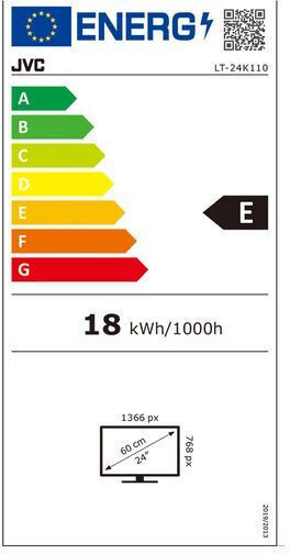 JVC Τηλεόραση 24" HD Ready LED LT24K110 (2022)