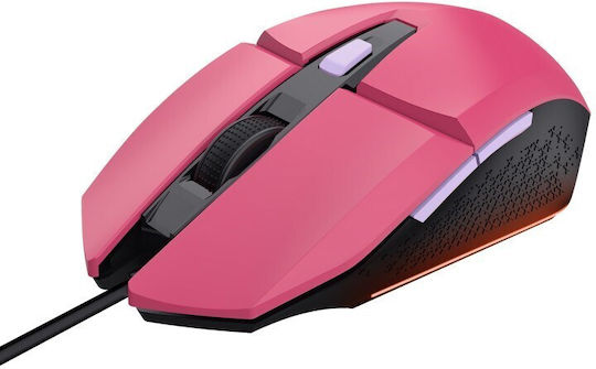 Trust GXT 109 Felox Gaming Ποντίκι 6400 DPI Ροζ