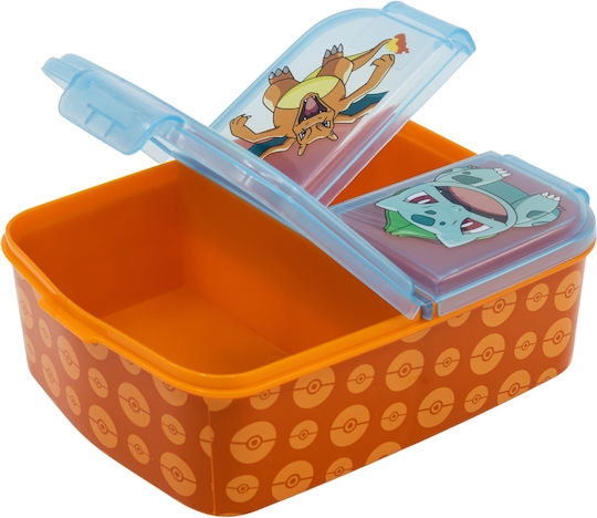 Stor Recipient Multicolor Pokemon Din Plastic