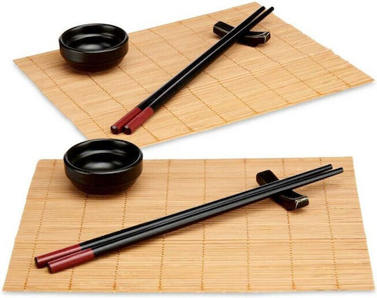 BigBuy Sushi Set Brown 8pcs S3608993