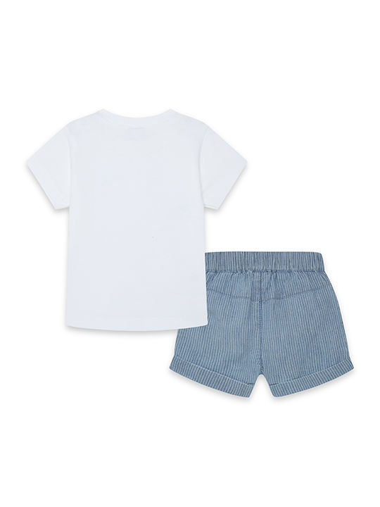 Tuc Tuc Kids Set with Shorts Summer 2pcs White