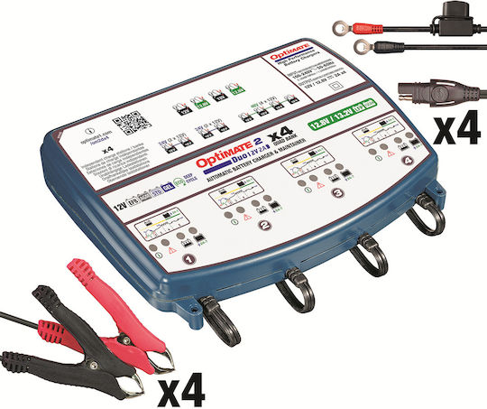 Tecmate Optimate 2 Duo Зарядно Устройство За Кола Батерия