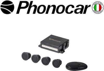 Phonocar Car Parking System with Buzzer and 4 Sensors in Black Colour 06.940