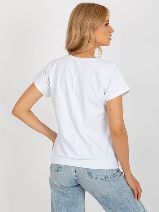 Rue Paris Damen T-shirt Weiß